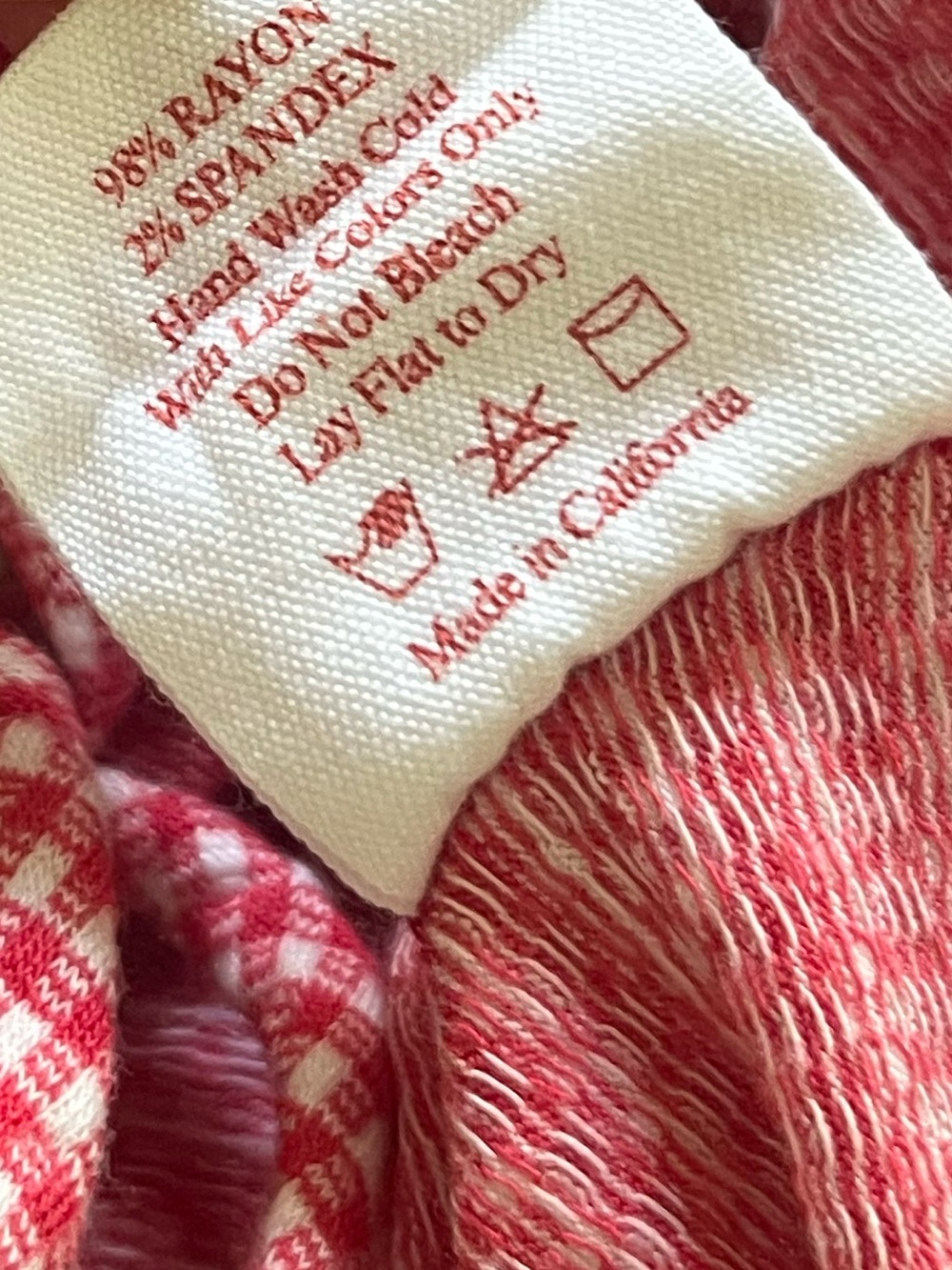 Lisa Says Gah Erin Tank in Red Pomodoro Gingham L - Picture 6 of 6